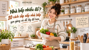 10 cách sắp xếp nhà bếp gọn gàng và dễ lấy đồ hơn