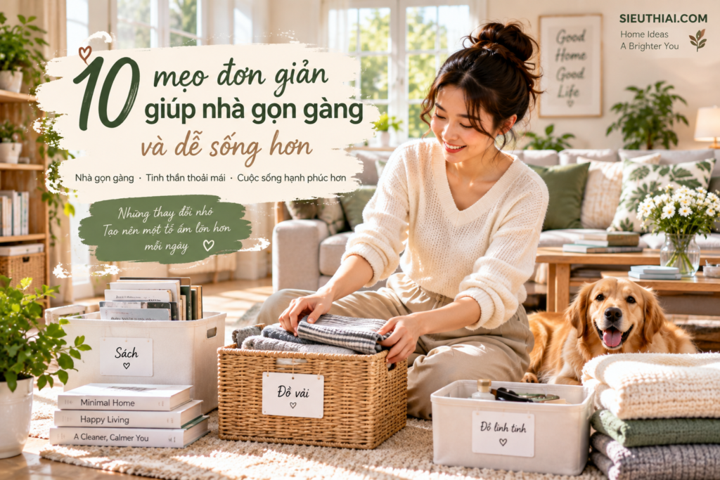 10 mẹo giúp nhà gọn gàng và dễ sống hơn 10 mẹo giúp nhà gọn gàng và dễ sống hơn
